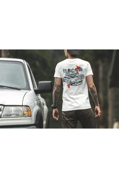 playbackmoda Owersize Tasarım Tuning Japon Araba Baskılı Tişört - Resim 2