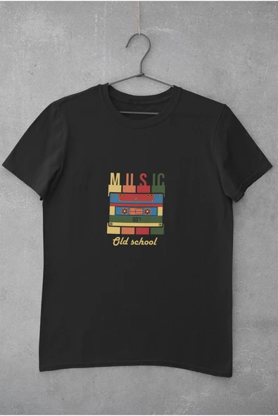 playbackmoda Oversize Retro Music Tasarım Baskılı Oversize Tişört ürün görseli