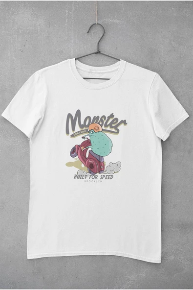 playbackmoda Oversize Scooter Monster Tasarım Baskılı Oversize Tişört ürün görseli