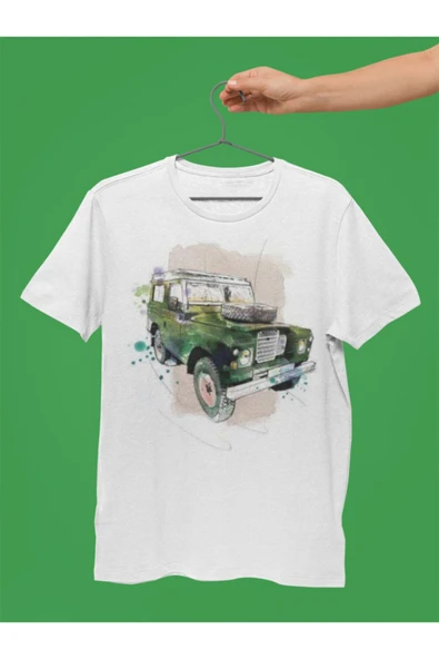 playbackmoda LAND ROVER , SERİES3 , YEŞİL , ÇİZİM , BASKILI TİŞÖRT ürün görseli