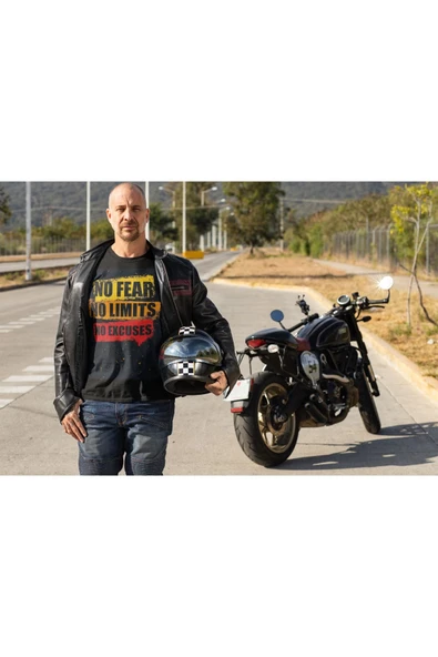 playbackmoda Owersize Tasarım I Am A Siple Man Yazı Desen Baskılı Tişört - Resim 2