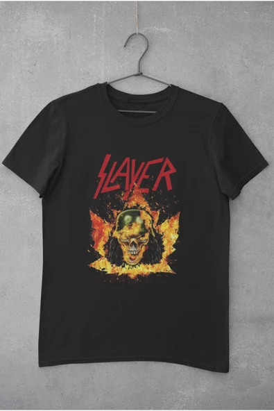 playbackmoda Oversize Rock Poster Slayer Tasarım Baskılı Oversize Tişört ürün görseli