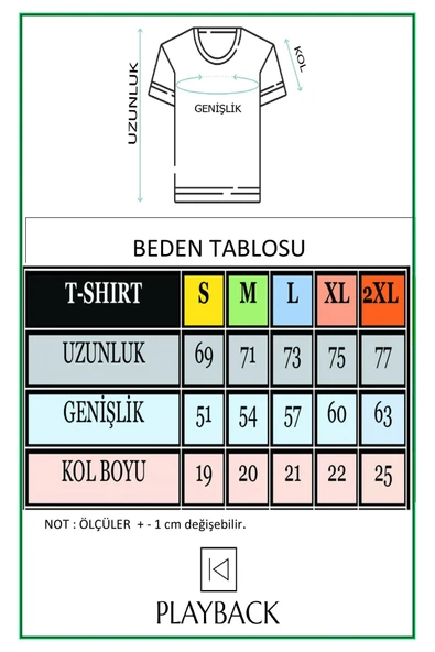 playbackmoda Oversize Renkli Future Yazılı Baskılı Oversize Tişört - 2