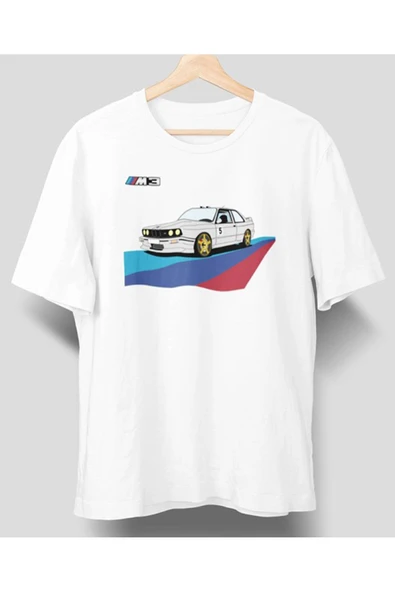 playbackmoda Owersize Tasarım Bmw Desen Baskılı Tişört ürün görseli
