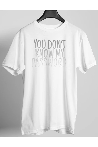 playbackmoda Oversize Renkli You Dont Know Yazılı Baskılı Oversize Tişört ürün görseli