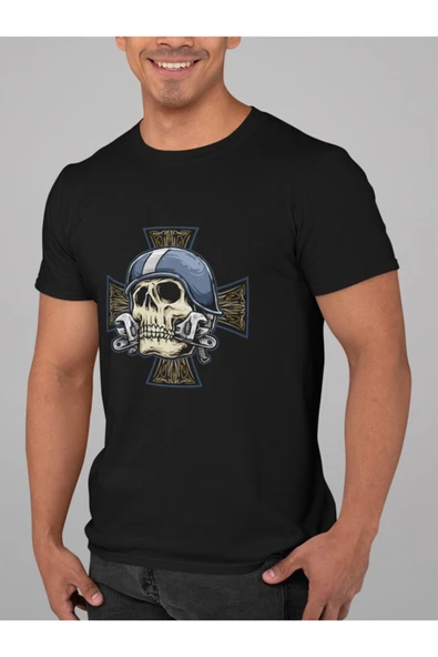 playbackmoda Owersize Tamirci Kurukafa Tasarım Baskılı Tişört ürün görseli