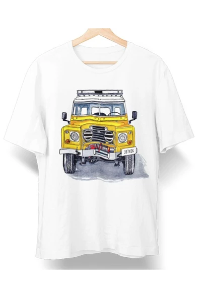 playbackmoda Owersize Tasarım Land Rover Defender Baskılı Tişört ürün görseli