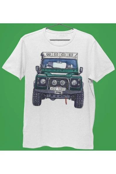 playbackmoda Owersize Tasarım Land Rover Defender Baskılı Tişört ürün görseli