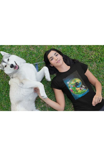 playbackmoda Akiki Tasarım, Evolution - Evrim, Bilimsel Tasarım, Siyah Oversize Tişört, S Beden - Resim 2