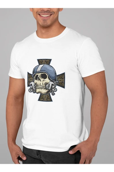 playbackmoda Owersize Tamirci Kurukafa Tasarım Baskılı Tişört ürün görseli