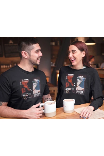 playbackmoda Akiki Tasarım, Liebe - Asta, Anime - Manga, Siyah Oversize Tişört, S Beden - Resim 2