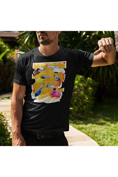 playbackmoda Akiki Tasarım, Rezervuar Köpekleri, Film Afişi Tasarım, Siyah Oversize Tişört, L Beden - Resim 2