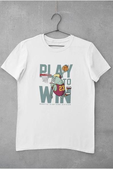 playbackmoda Owersize Basketball Play To Win Tasarım Baskılı Tişört ürün görseli