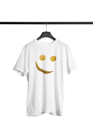 playbackmoda Oversize Renkli Smıley Baskılı Oversize Tişört - 1