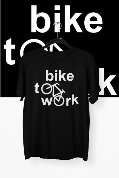 playbackmoda Akiki Tasarım, Işe Bisikletle Gitme Günü, Bisiklet Fanatikleri, Siyah Oversize Tişört, S Beden ürün görseli