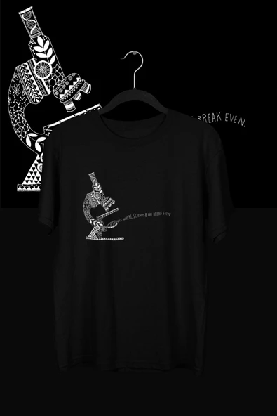 playbackmoda Akiki Tasarım, Bilim Ve Sanat, Bilimsel Tasarım, Siyah Oversize Tişört, Xl Beden - 1