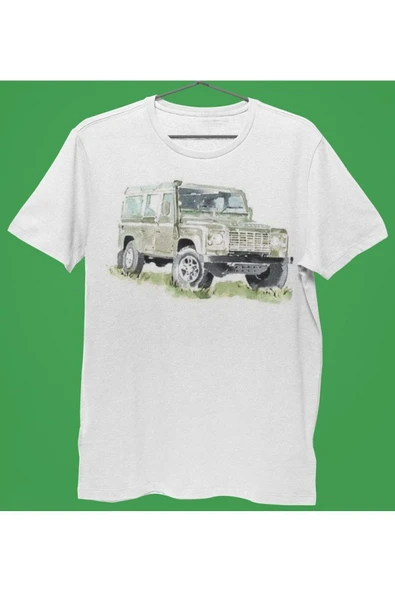 playbackmoda Owersize Tasarım Land Rover Defender Baskılı Tişört ürün görseli