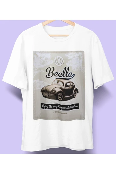 playbackmoda Owersize Tasarım Vosvos Volkswagen Beetle Baskılı Tişört ürün görseli