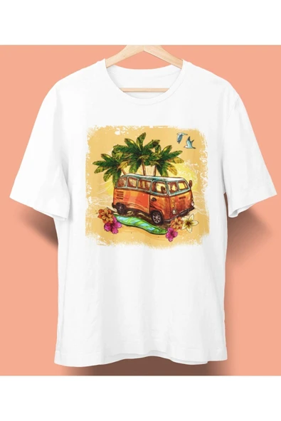 playbackmoda Owersize Tasarım Vosvos Volkswagen T1, T2,t3 Baskılı Tişört ürün görseli