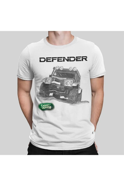 playbackmoda Owersize Tasarım Land Rover Defender Baskılı Tişört - Resim 2