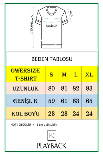 playbackmoda Owersize Outdoor Adventure Tasarım Baskılı Tişört - 2