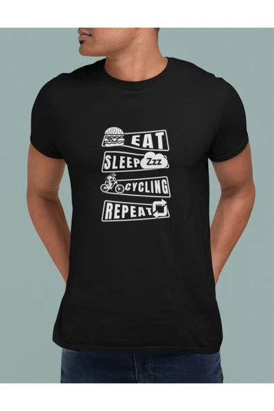 playbackmoda Owersize Bisiklet Yazı Tasarım Baskılı Tişört - Resim 2