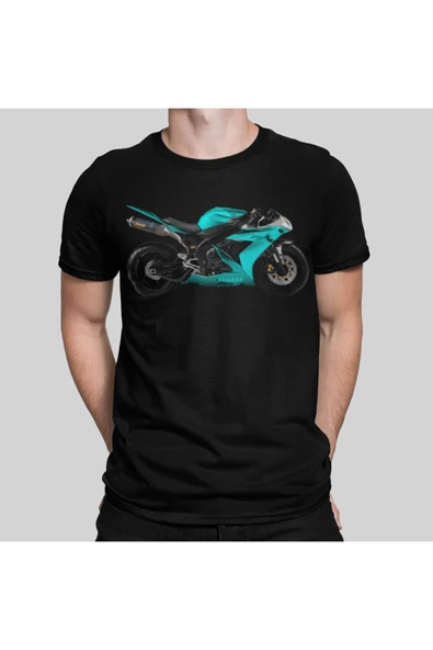 playbackmoda Owersize Tasarım Race Motor Desen Baskılı Tişört ürün görseli