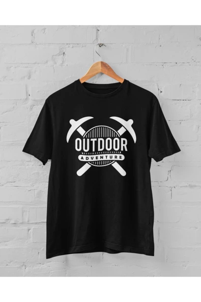 playbackmoda Owersize Outdoor Adventure Tasarım Baskılı Tişört