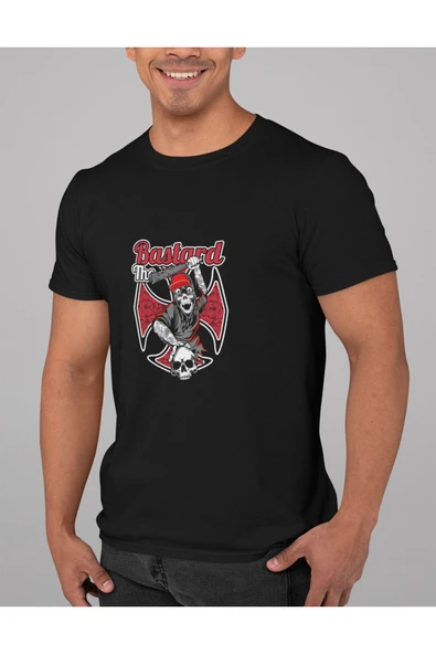 playbackmoda Oversize Bastard Yazı Tasarım Baskılı Oversize Tişört ürün görseli