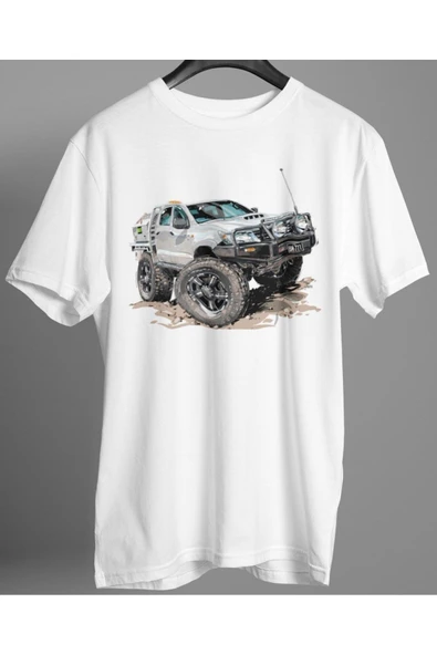 playbackmoda Owersize Tasarım Offroad Pickup Kamyonet Baskılı Tişört ürün görseli