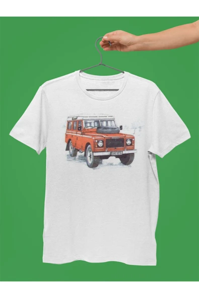 playbackmoda LAND ROVER , DEFENDER 90 , TURUNCU , BASKILI TİŞÖRT ürün görseli
