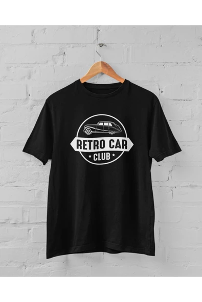 playbackmoda Oversize Retro Car Yazı Tasarım Baskılı Oversize Tişört ürün görseli