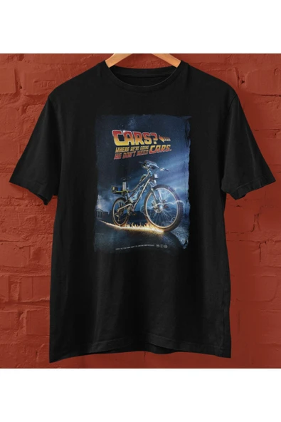 playbackmoda Akiki Tasarım, Geleceğe Dönüş Dizayn, Bisiklet Fanatikleri, Siyah Oversize Tişört, Xl Beden ürün görseli