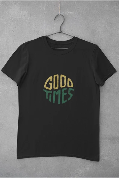 playbackmoda Oversize Good Times Yazı Tasarım Baskılı Oversize Tişört