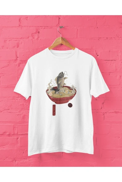 playbackmoda Owersize Tasarım Japon Yemeği Baskılı Tişört ürün görseli