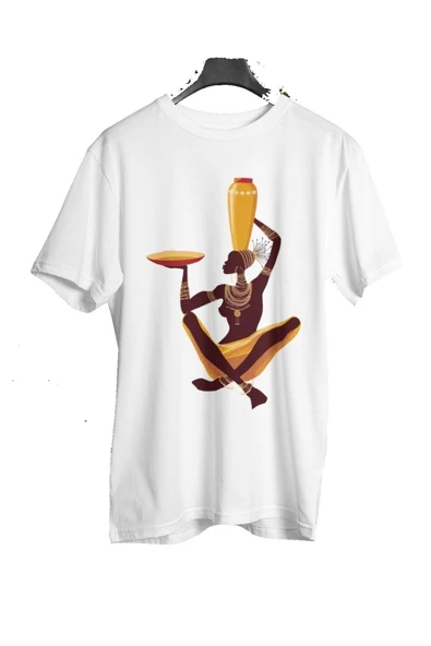 playbackmoda Owersize Tasarım Ülke Şehir Afrika Baskılı Tişört ürün görseli