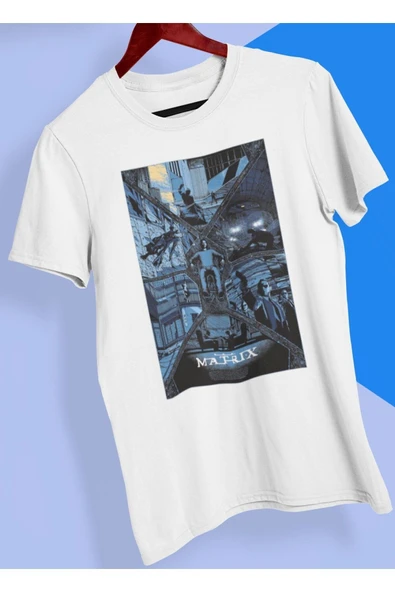 playbackmoda Owersize Film Afiş Matrıx Tasarım Baskılı Tişört ürün görseli