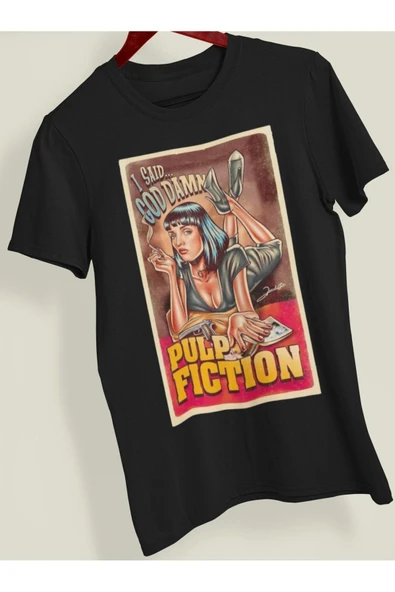 playbackmoda Owersize Film Afiş Pulp Fıctıontasarım Baskılı Tişört ürün görseli