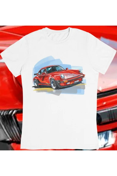 playbackmoda Owersize Porsche Tasarım Baskılı Tişört ürün görseli