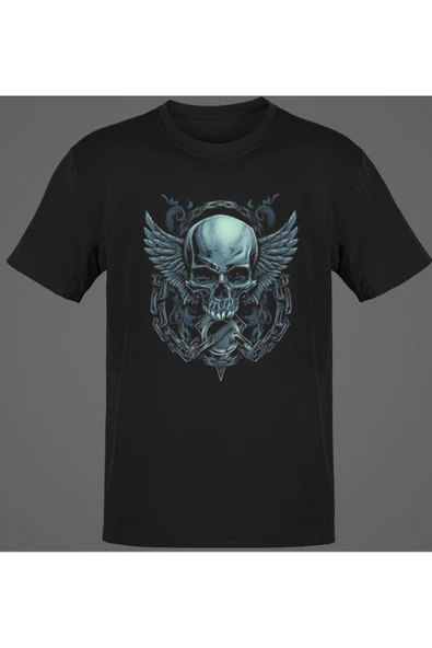 playbackmoda Owersize Ilustrasyon Korsan Kurukafa Tasarım Baskılı Tişört ürün görseli