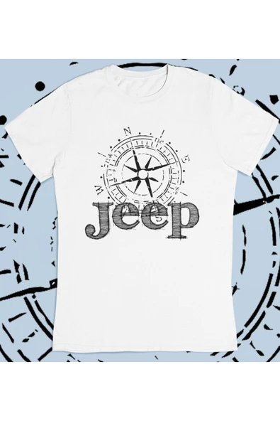 playbackmoda Owersize Offroad Jeep Pusula Tasarım Baskılı Tişört ürün görseli