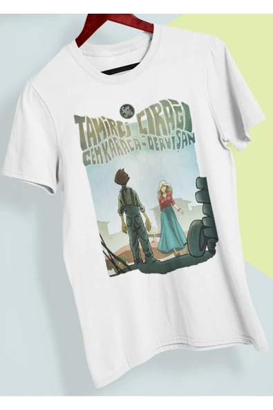 playbackmoda Owersize Tasarım Rock Poster Cem Karaca Baskılı Tişört ürün görseli