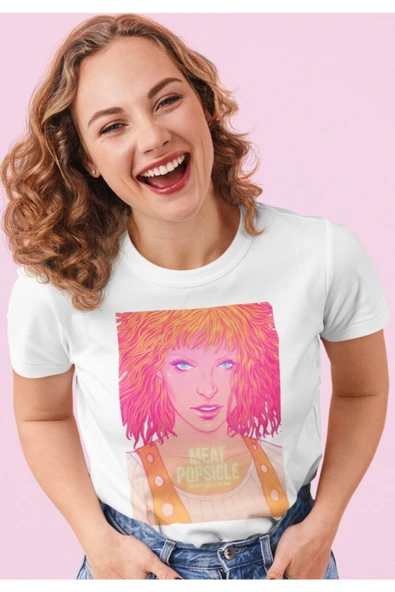 playbackmoda Owersize Film Afiş The Fifth Element Tasarım Baskılı Tişört - Resim 2