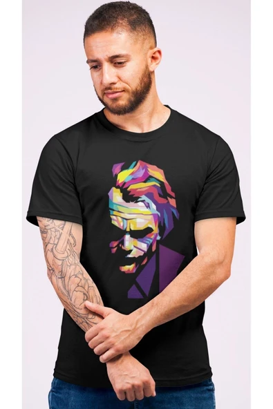 playbackmoda Owersize Film Afiş Joker Tasarım Baskılı Tişört - Resim 2