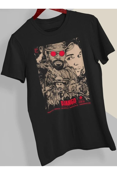 playbackmoda Owersize Film Afiş Django Tasarım Baskılı Tişört ürün görseli