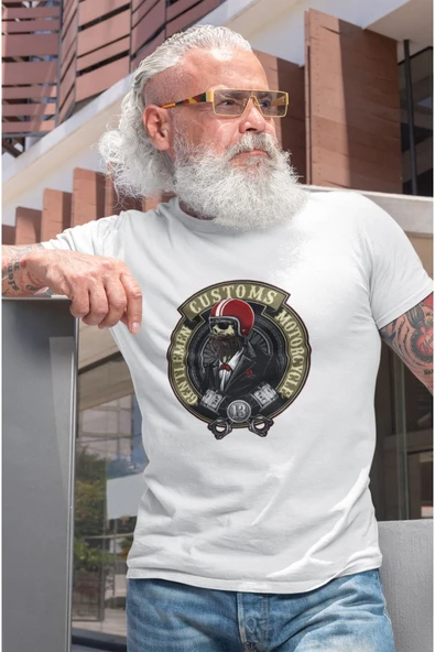 playbackmoda Oversize Motosiklet Customs Gentelmen Tasarım Baskılı Oversize Tişört ürün görseli