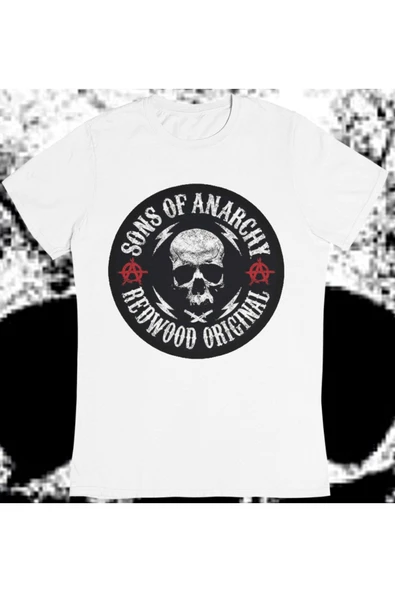 playbackmoda Owersize Motosiklet Sons Of Anarchy Tasarım Baskılı Tişört ürün görseli