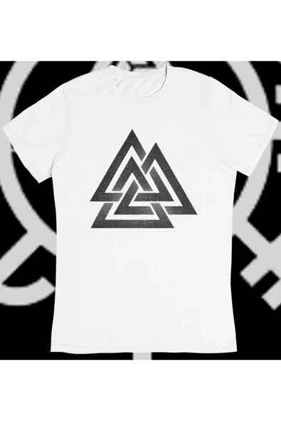 playbackmoda Owersize Valknut Tasarım Baskılı Tişört ürün görseli