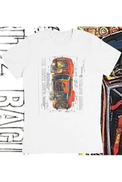 playbackmoda Owersize Tuning Porsche Tasarım Baskılı Tişört ürün görseli