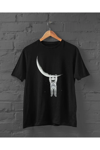 playbackmoda Owersize Tasarım Uzay Uzaylı Astronot Baskılı Tişört ürün görseli